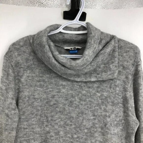 Kavu Light Heathered Grey Sweetie Turtleneck Sweater size M - Picture 13 of 16